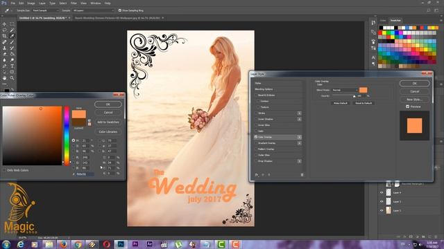 Design a wedding Party Flyer In Photoshop смотреть онлайн