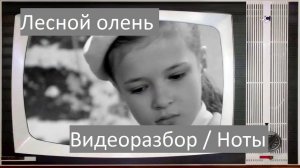Лесной олень. Видеоразбор на пианино двумя руками. Ноты