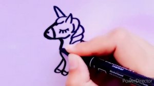 Как легко и быстро нарисовать единорога!
