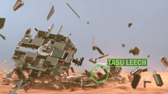 A Millennium Falcon Lego Replica Plummets Into Jakku | Star Wars Lego Destruction смотреть онлайн