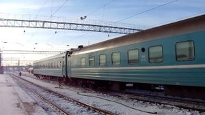 Прибытие ЧС7-243 с поездом №072Ц Москва — Астана