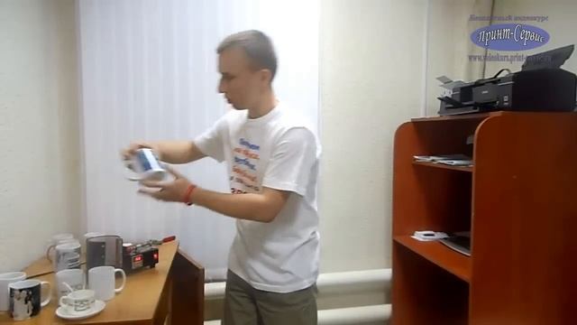 Идея бизнеса. Печать фото на кружках (процесс нанесения изображения)