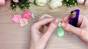 DIY / Самые нежные розовые букетики"??? / Цветы из лент /Flowers from ribbons