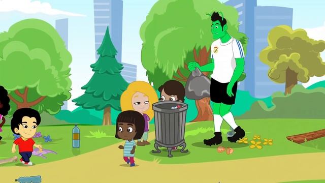 Groovy the Martian - Lunchbox challenge at school! Learn to eat healthy fruits and veggies