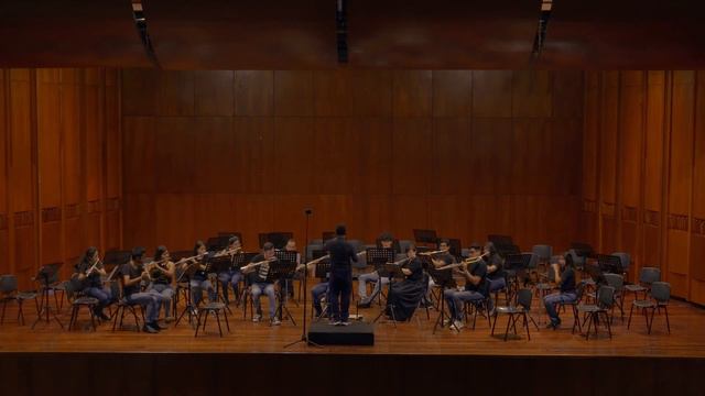 Chamberlain: Spooklight for flute choir - Orquesta Flautistas del Perú смотреть онлайн