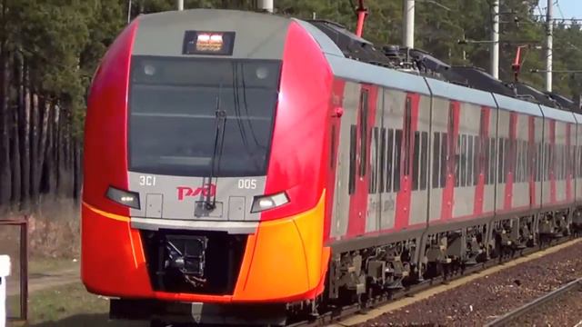 Электропоезда ЭС1-005 + ЭС1-020 "Ласточка" (Train574) смотреть онлайн
