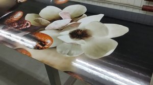 Кухонный фартук (стеновая панель) на основе МДФ глянцевое покрытие.