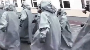 Исполнение строевой песни в ОЗК