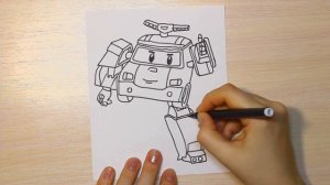 Как нарисовать Поли Робокар! РОБОКАР ПОЛИ (ROBOCAR POLI)! | How to Draw ROBOCAR POLI