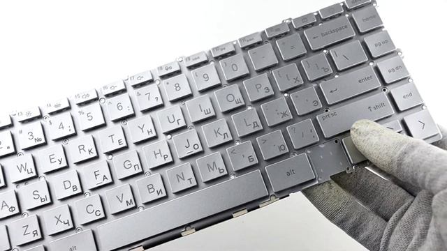 Клавиатура для HP 15-es серебро p/n: M45474-031, M50059-031 смотреть онлайн