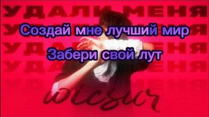 Текст нового трека бискаса "Удали меня"