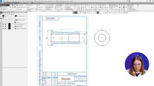 Сборка в КОМПАС-3D. Чертеж детали Втулка часть 4