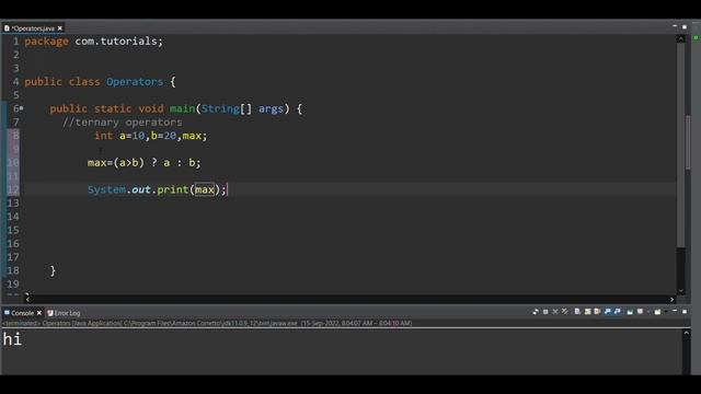 Ternary Operator in java (Hindi)