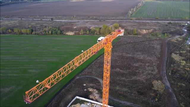 ОРАНЖЕВЫЙ ЧЕЛЯБИНЕЦ! GIRAFFE | Башенный кран TDK-12.300. Tower crane смотреть онлайн