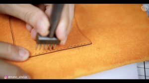 How to make a leather phone case | Leather working