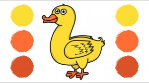 Как нарисовать УТОЧКУ / Раскраска УТЕНОК / How to draw a DUCK / Coloring DUCK / Краски Раскраски