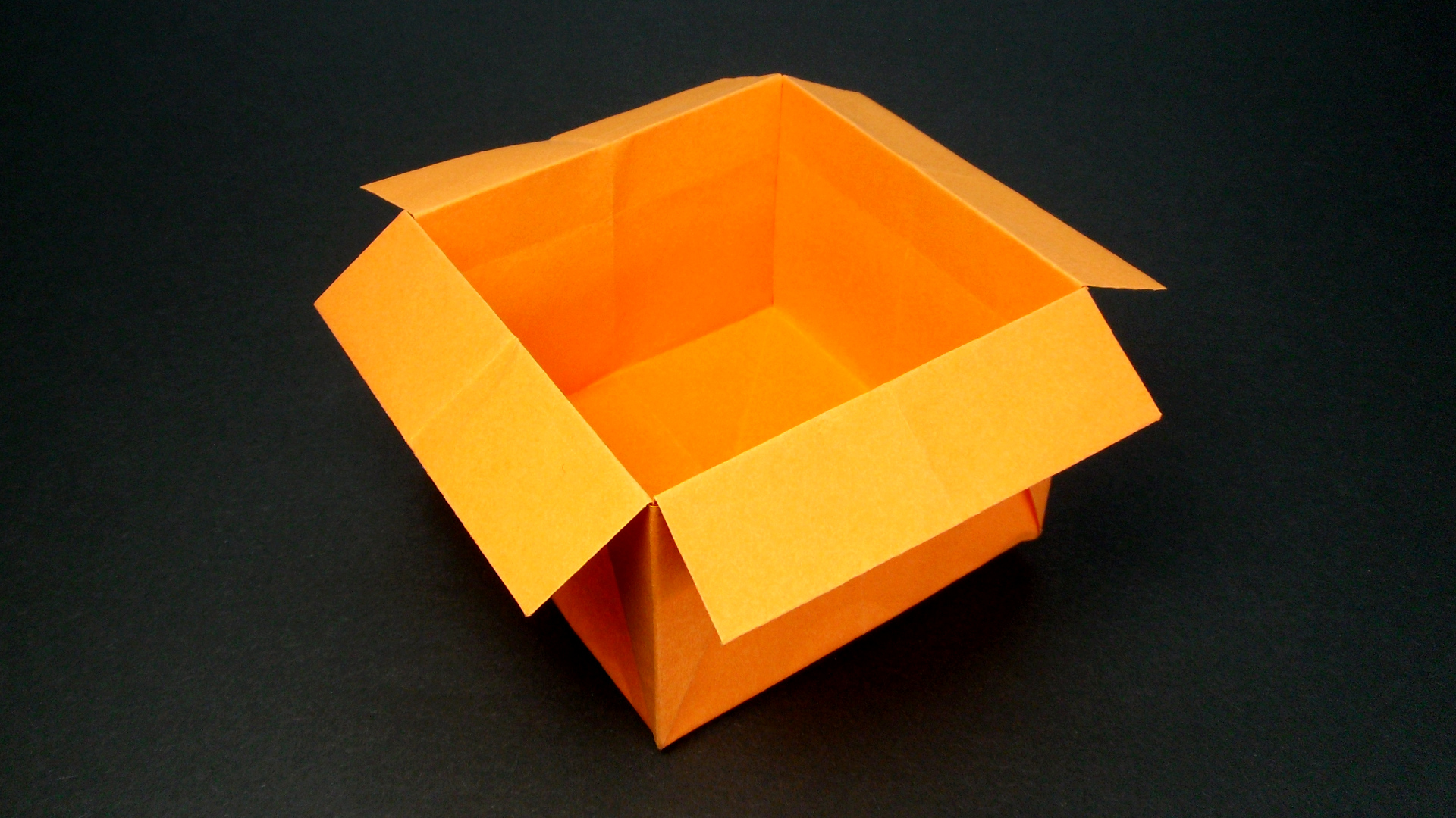 Как сделать Коробочку из бумаги Квадратную | Оригами Коробка своими руками без клея из одного листа