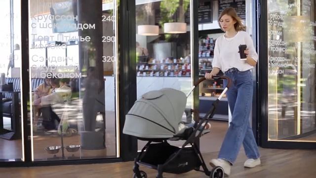 Коляска LUNA olive | HAPPY BABY смотреть онлайн