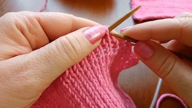 Как закрыть пройму? Пройма рукава спицами без ступенек. Плавная линия проймы. Вязание. Knitting смотреть онлайн