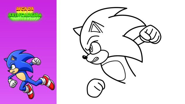 Como DESENHAR o SONIC do Filme 2 - Cómo DIBUJAR a SONIC de La Película 2 - DRAWING SONIC 2
