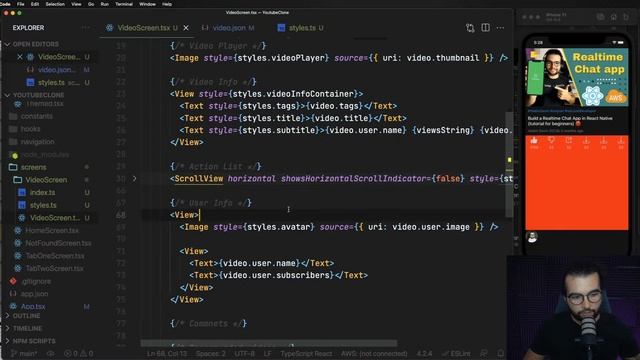 Let's Build the YouTube App with REACT NATIVE for Beginners смотреть онлайн
