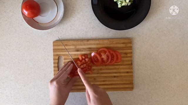 Быстрый и сытный Салат #быстрыйисытныйсалат#рецепт