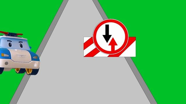 Робокар Поли. Изучаем дорожные знаки - Знаки приоритета. Robokar Poli смотреть онлайн