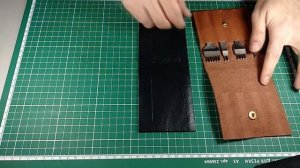 Кошелек из кожи классический/ Кошелек из кожи / Ручная работа / HandMade