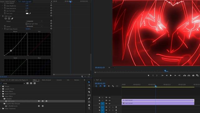 Glowing Outline Effect Tutorial in Premiere Pro | No Plugins | AMV Tutorial