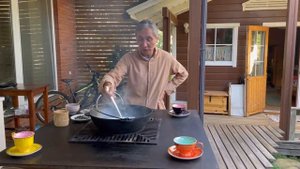 В гостях у Цого. Традиционный Монгольский чай. Молочный чай на пикнике.