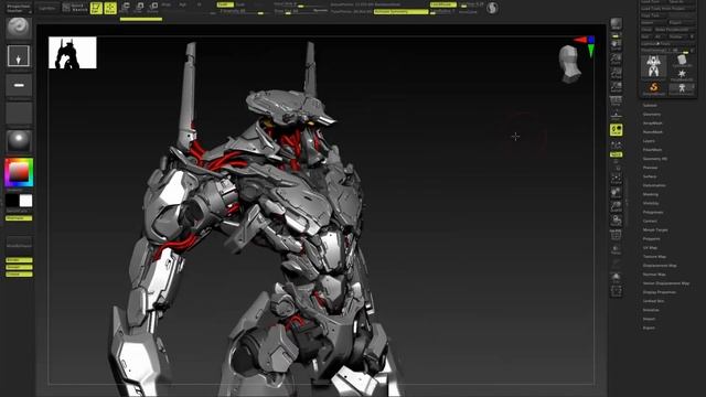 Zbrush Mech Concept Tutorial