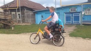 велосипед с мотором от бензопилы