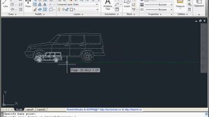 Вставка блока из библиотеки в AutoCad 2011