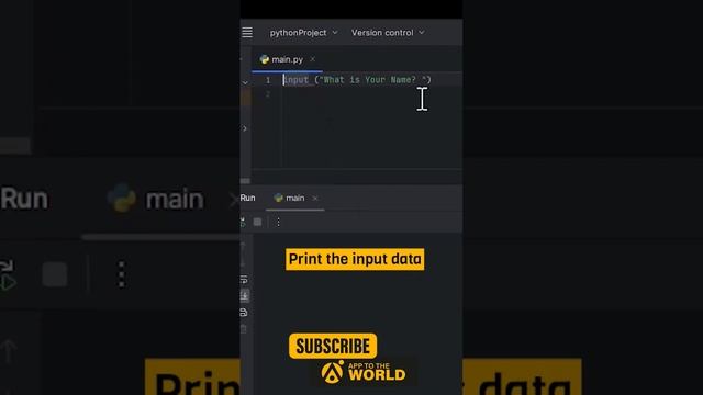 Input data from user in Python. Easy python tutorials . #pythontutorial #easypython #shortsyoutube