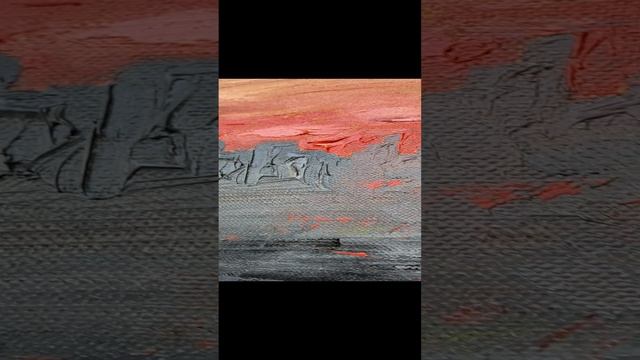 Абстрактная Картина Лос-Анжелес Закат Картина Маслом на Холсте от художника Маргари