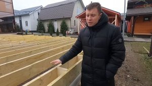 монтаж цокольного перекрытия каркасного дома