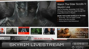 Skyrim Livestream & Assassin's Creed Details - IGN Daily Fix 11.09.11