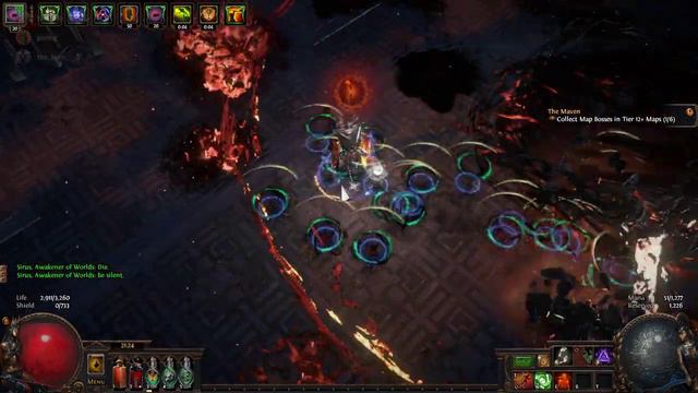 Path of Exile Arakari fang necromancer 3.23 Uber sirus смотреть онлайн