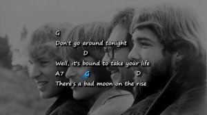Creedence Clearwater Revival - Bad Moon Rising - Chords & Lyrics