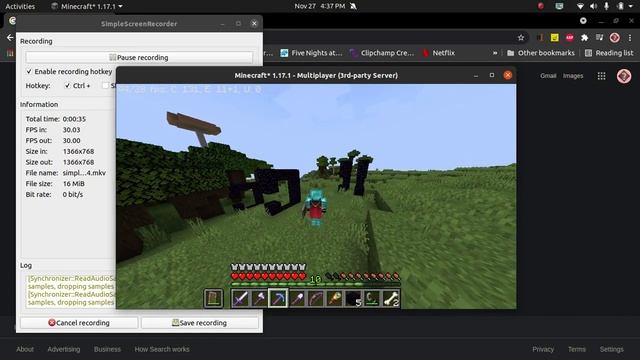 Nether portal glitch. Aternos server bedrock, java crossplay. 1.17.1