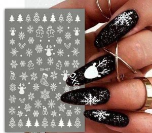 Снежинки для дизайна ногтей