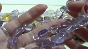 Аметрин Цитрин Горный хрусталь Раух топаз Бусы Новинки