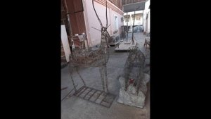 скульптуры из цемента ТИГР. городские скульптуры. мастер Тураев Саиджон.