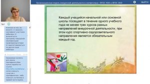 Организационная модель внеурочной деятельности в соответствии с ФГОС НОО и ФГОС