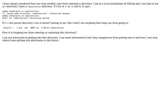 Ubuntu: Permission denied from opening directory смотреть онлайн