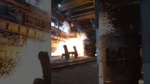 Разливка стали в изложницы АрселорМиттал (Криворожсталь)