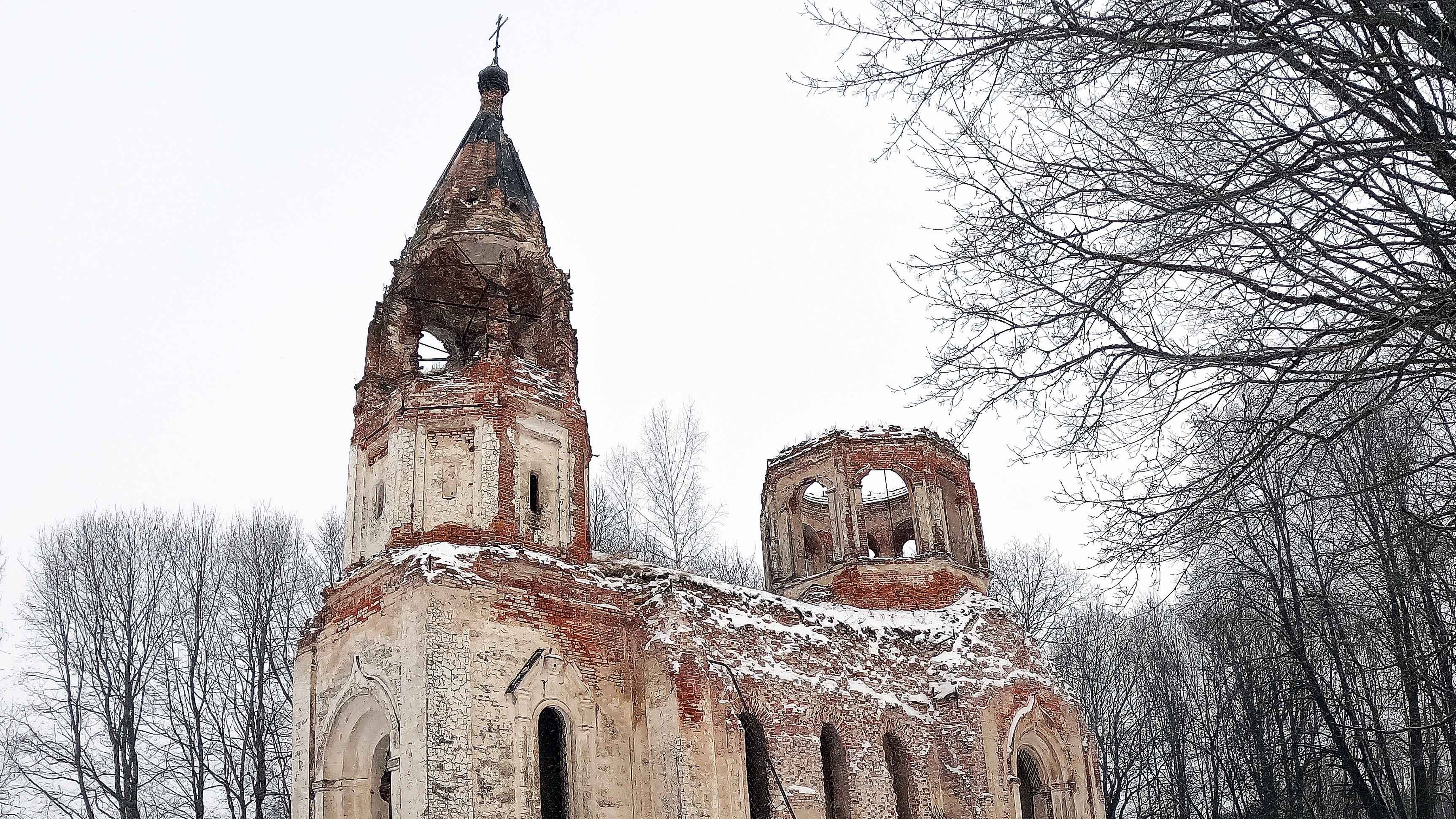 Прогулка к старой церкви д. Левково, Хламово. Смол.обл.