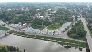 Торжок и его окрестности с высоты