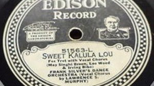 "Sweet Kalula Lou" - Frank Silver's Dance Orchestra (1925 Edison)