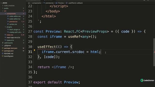 131. Refactoring Out a Preview Component | React with Typescript